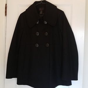 Black peacoat